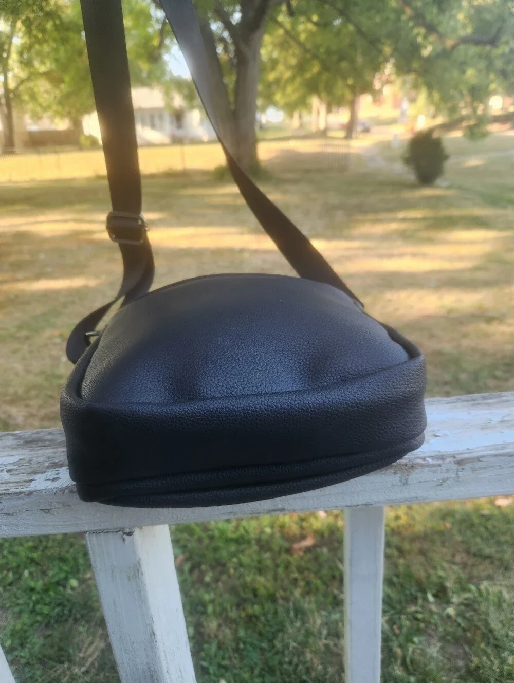 Pierre Cardin Black Leather Crossbody Bag for Messenger Men Nwt